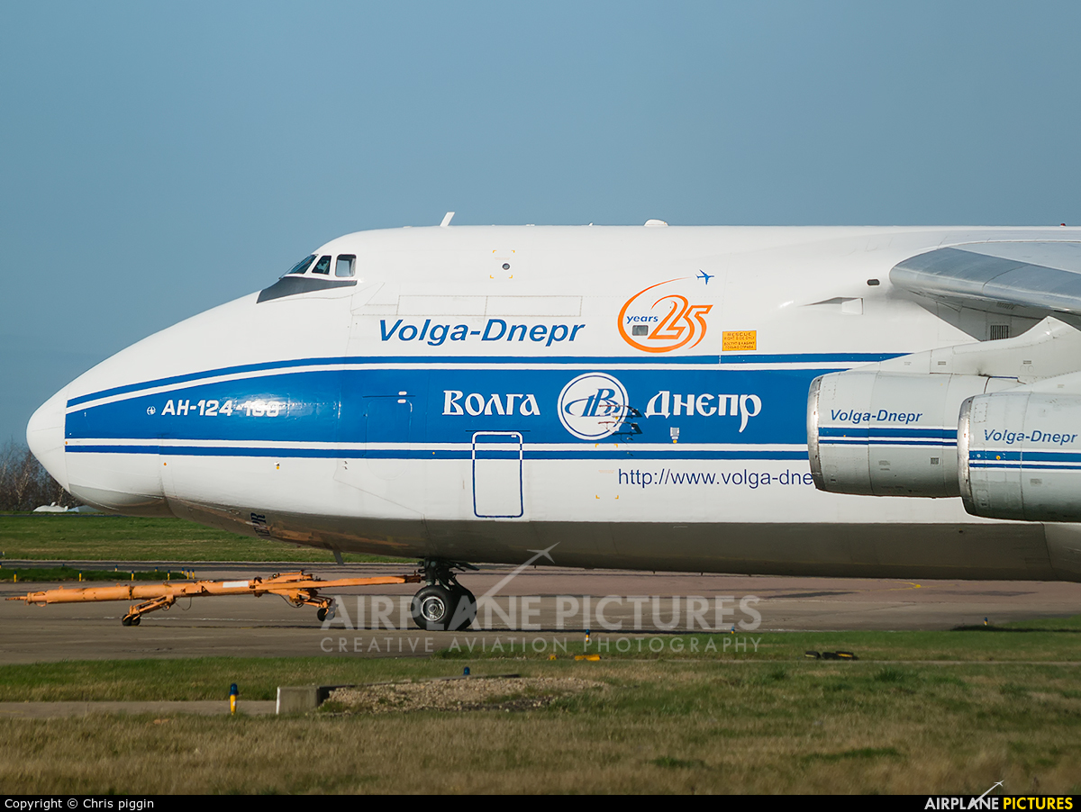 Volga Dnepr Airlines RA-82044 aircraft at East Midlands