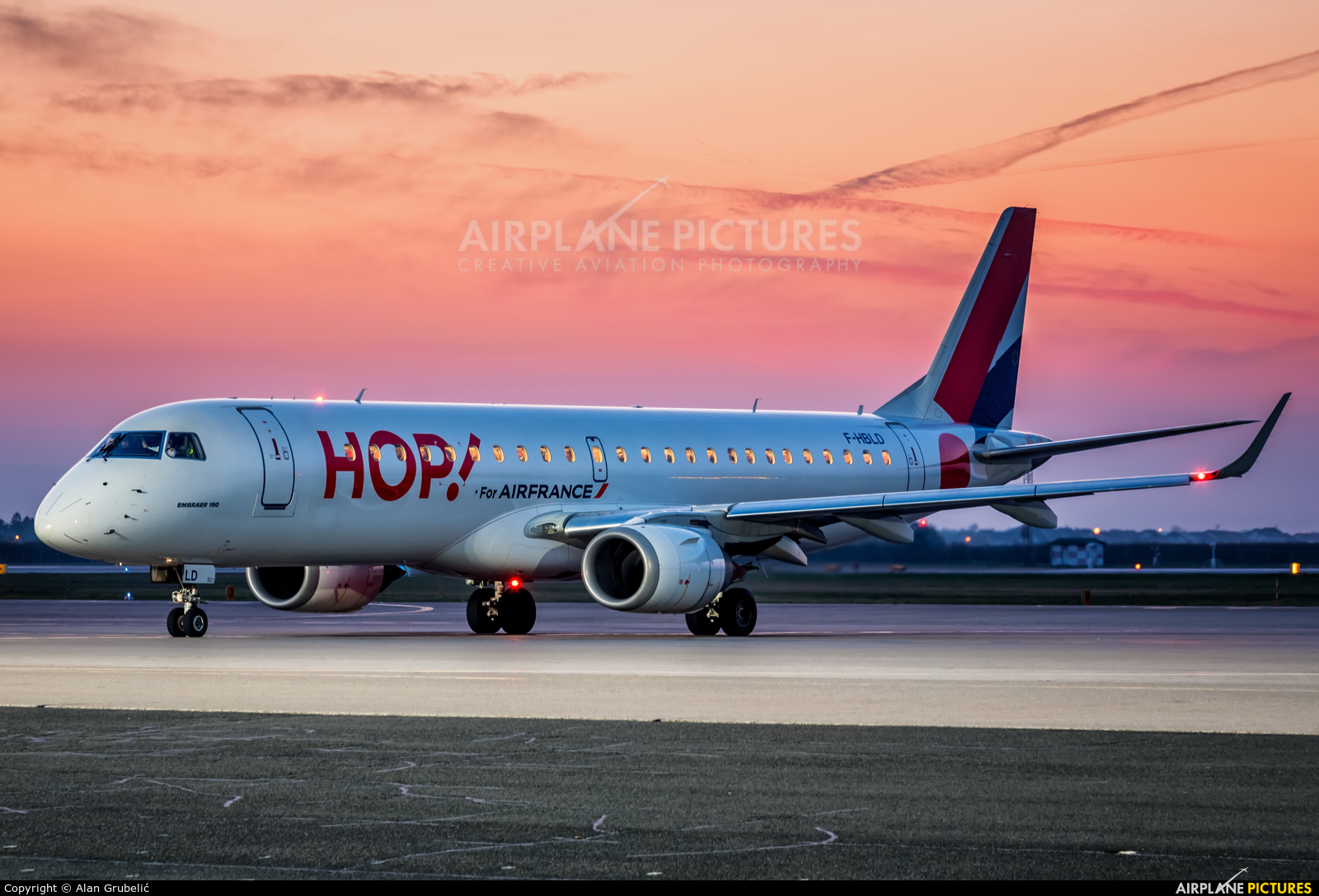 Air France - Hop! F-HBLD aircraft at Zagreb