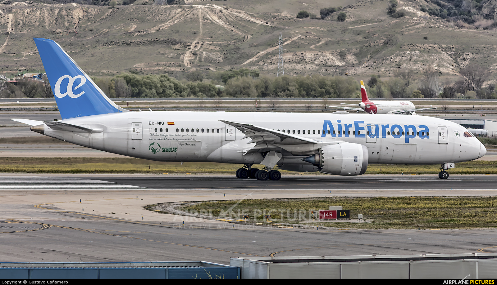 Air Europa EC-MIG aircraft at Madrid - Barajas