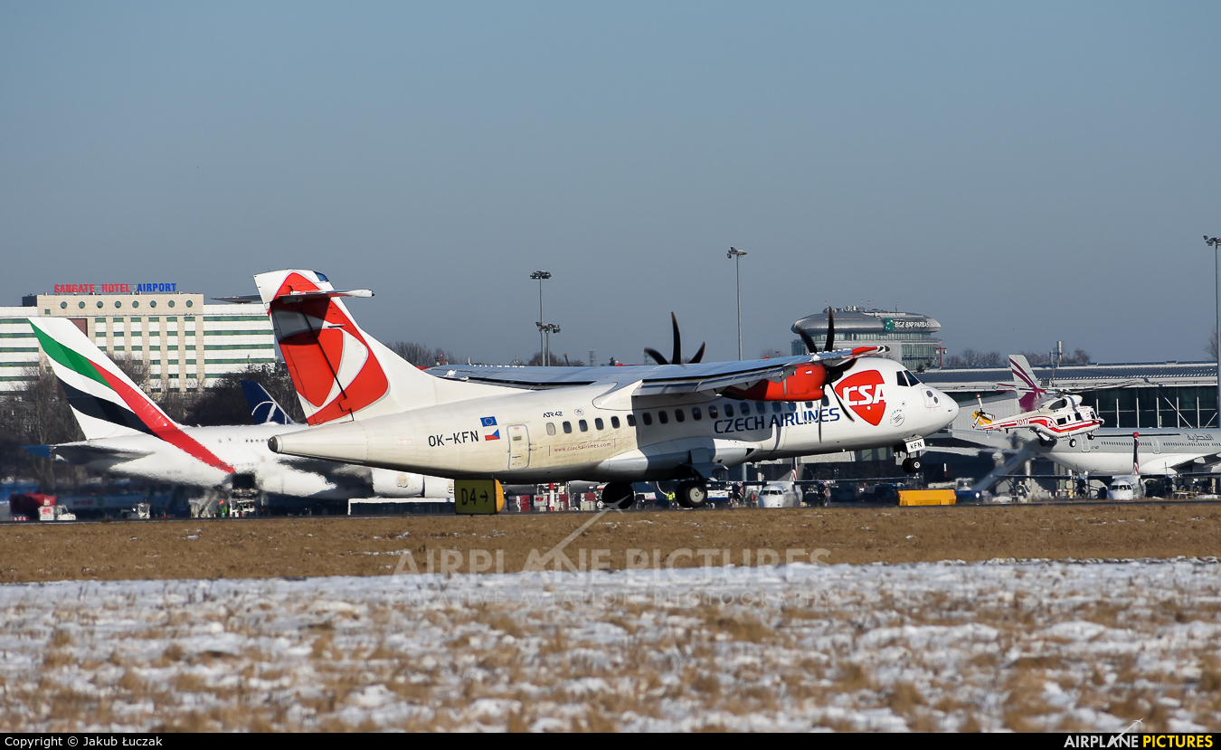 CSA - Czech Airlines OK-KFN aircraft at Warsaw - Frederic Chopin