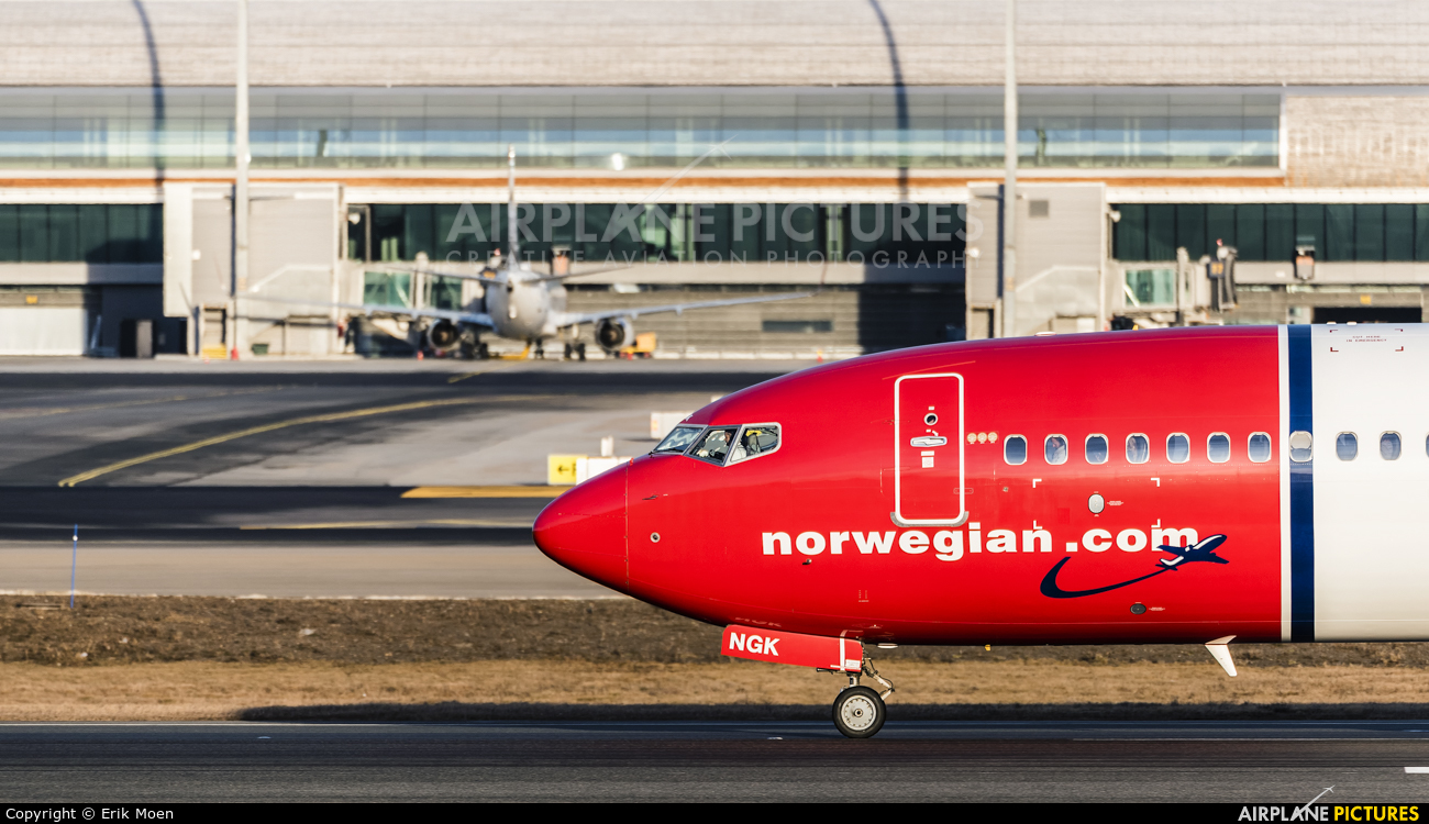 Norwegian Air Shuttle LN-NGK aircraft at Oslo - Gardermoen