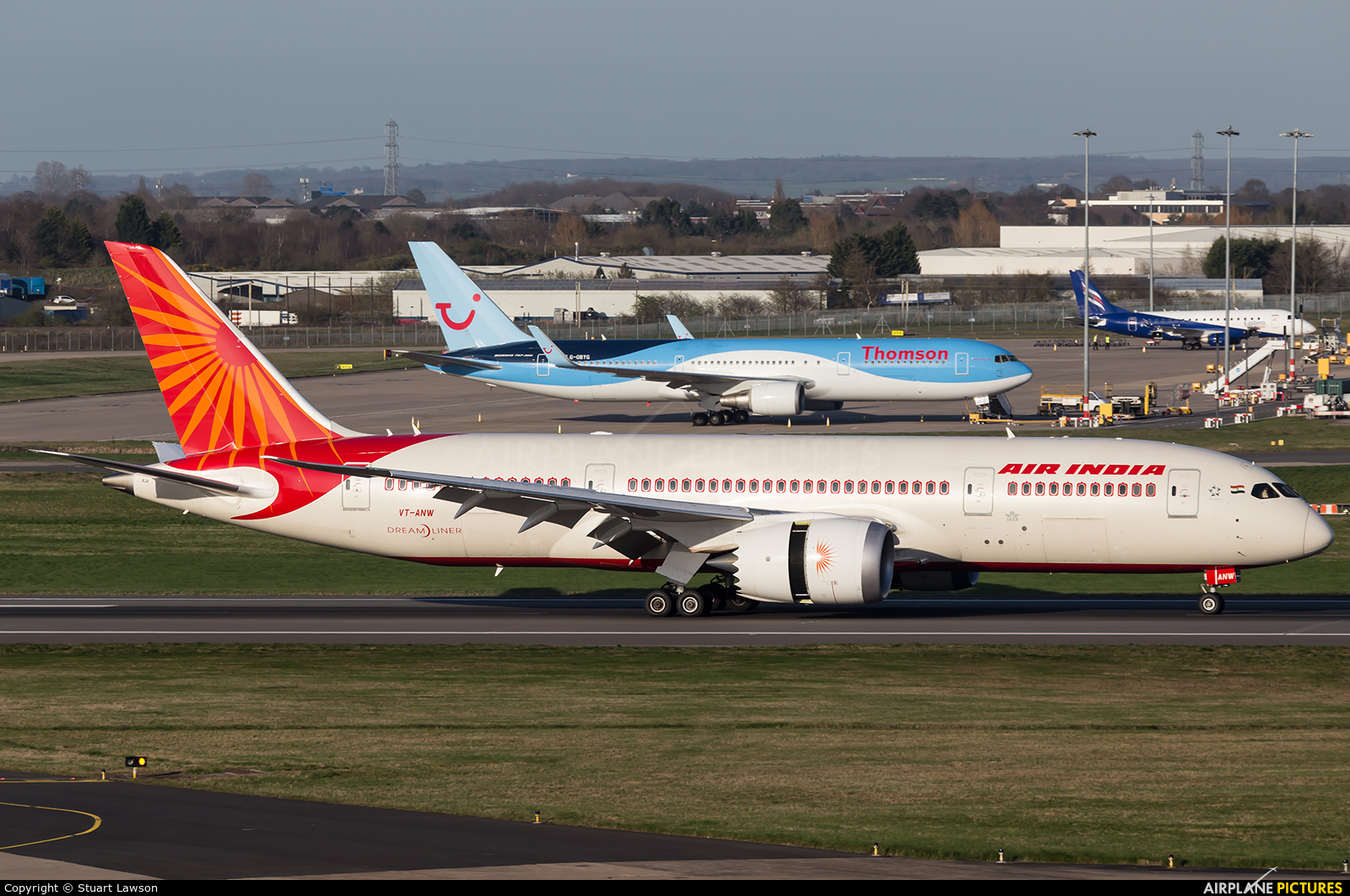Air India VT-ANW aircraft at Birmingham