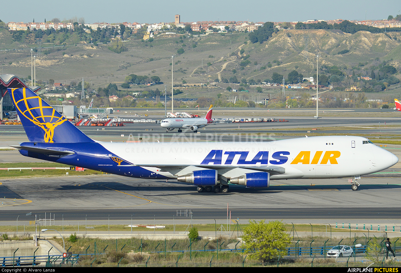 Atlas Air N412MC aircraft at Madrid - Barajas