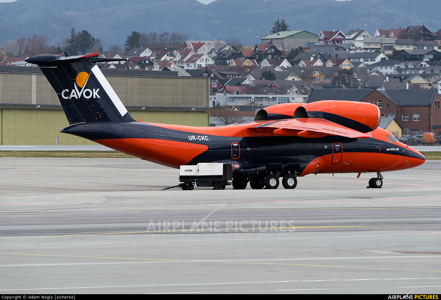 Cavok Air UR-CKC aircraft at Stavanger - Sola