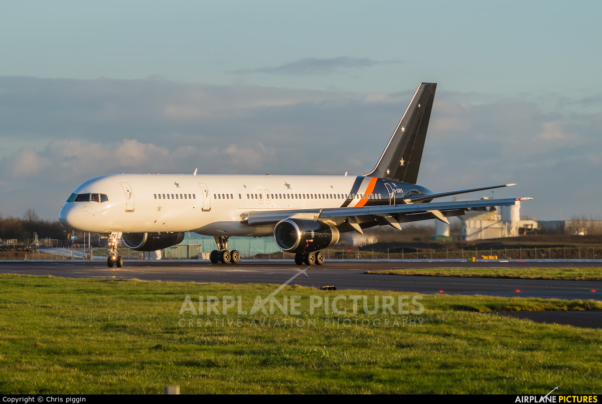 Titan Airways G-ZAPX aircraft at London - Stansted