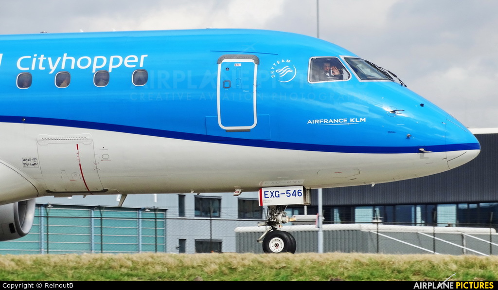KLM Cityhopper PH-EXG aircraft at Amsterdam - Schiphol