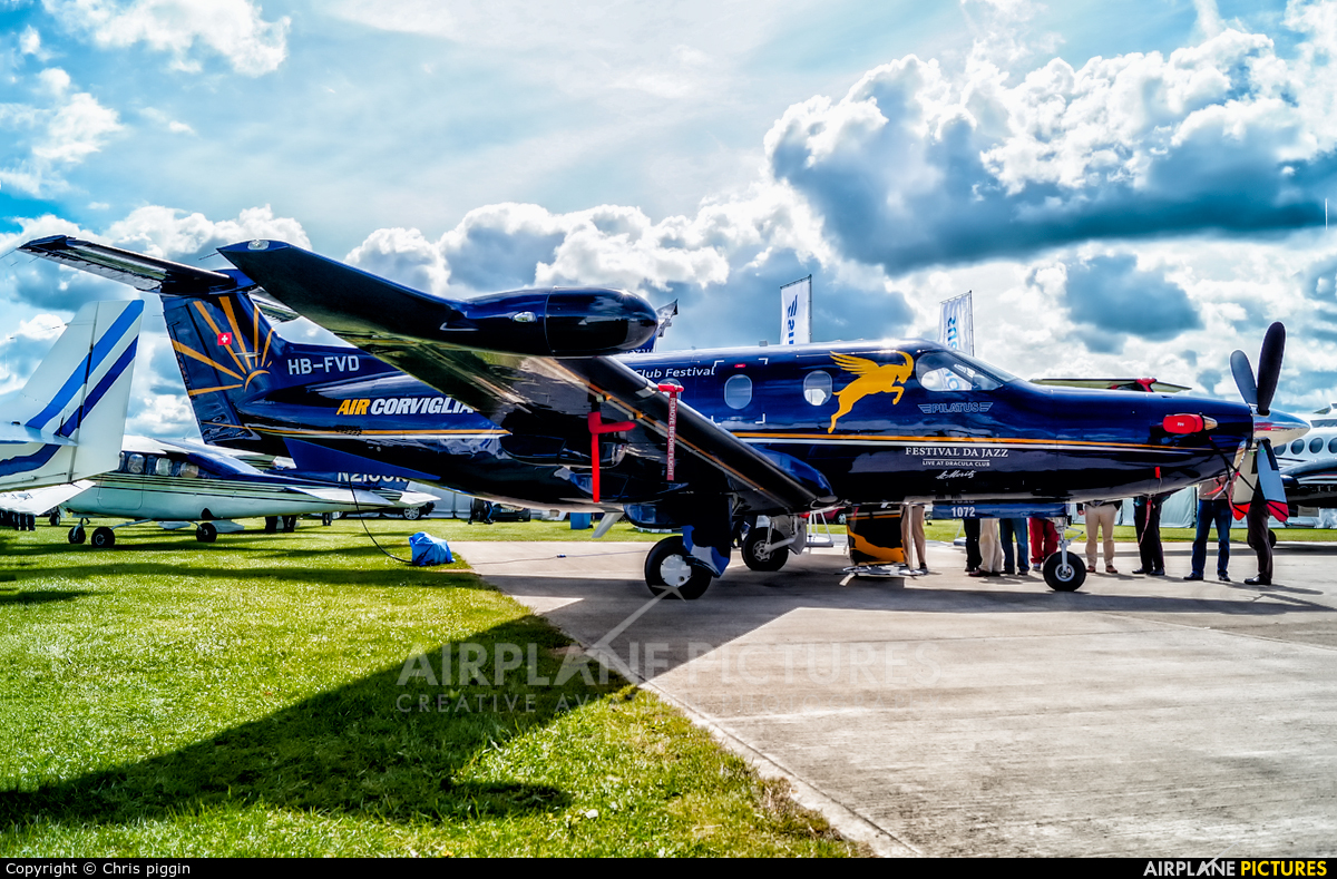 Air Corviglia HB-FVD aircraft at Northampton / Sywell