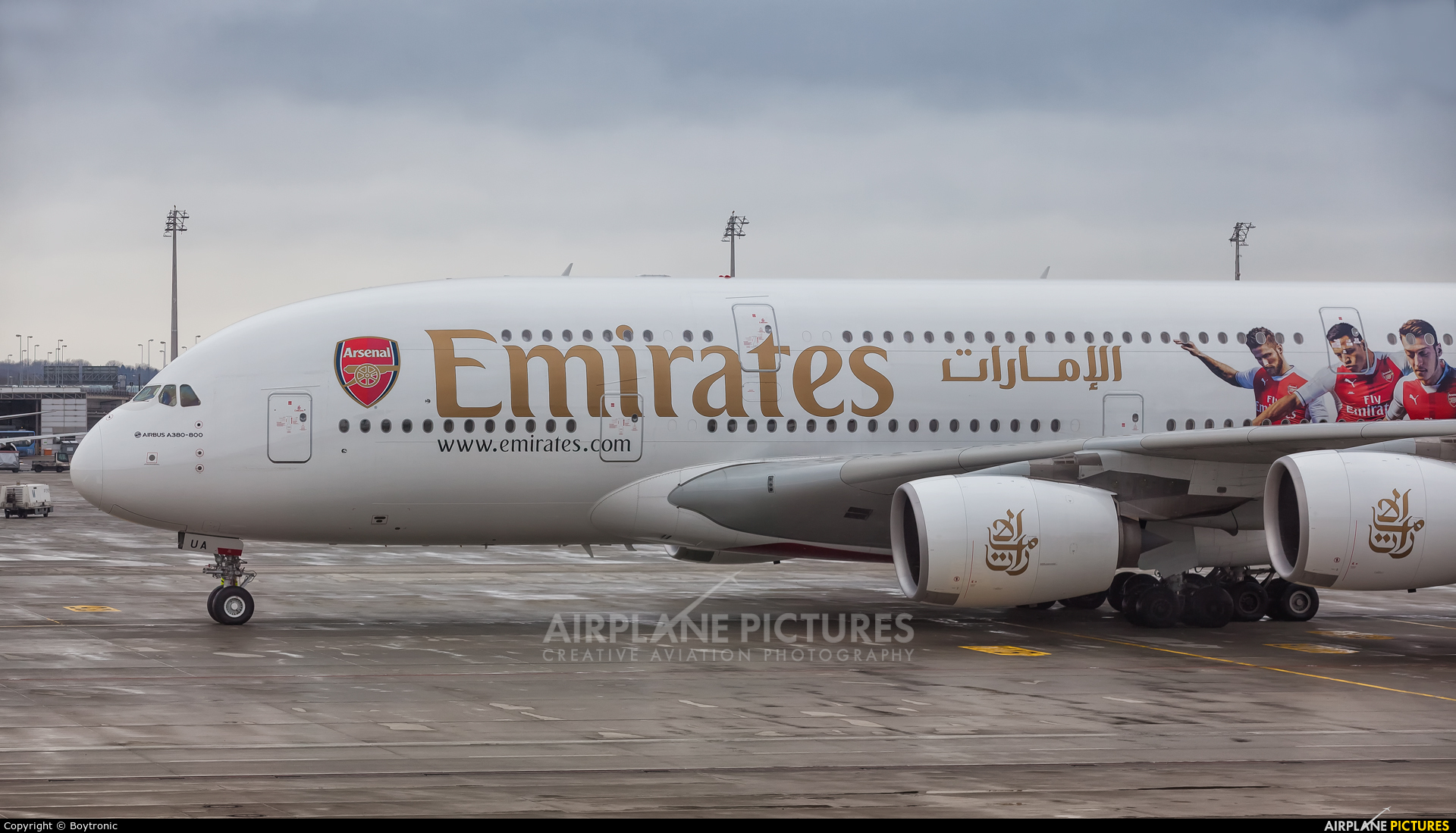 Emirates Airlines A6-EUA aircraft at Munich