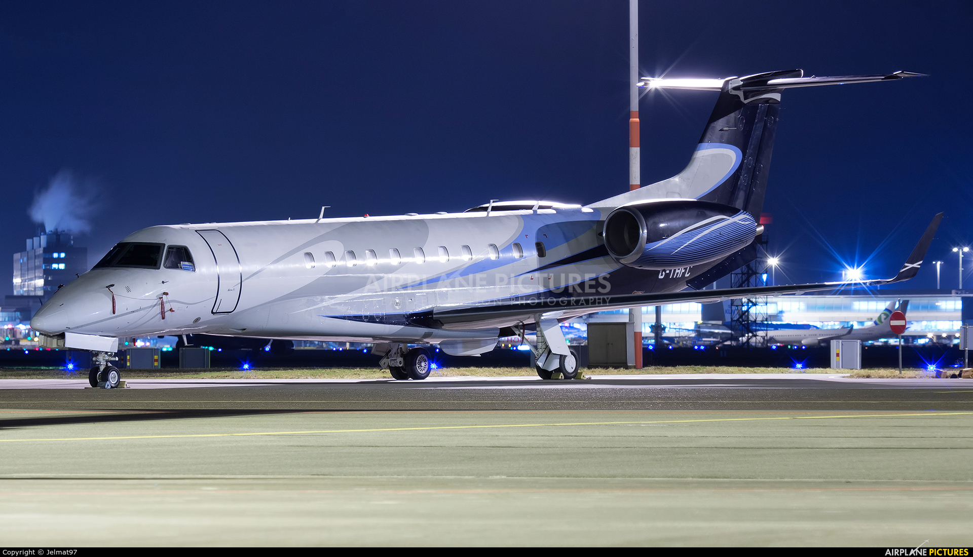 London Executive Aviation G-THFC aircraft at Amsterdam - Schiphol