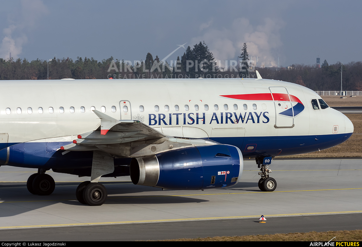British Airways G-EUOD aircraft at Frankfurt