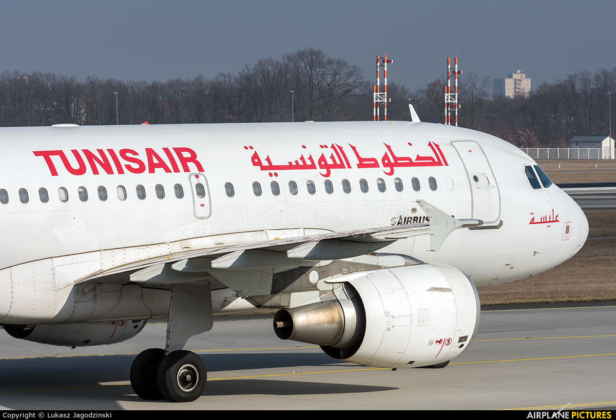 Tunisair TS-IMQ aircraft at Frankfurt
