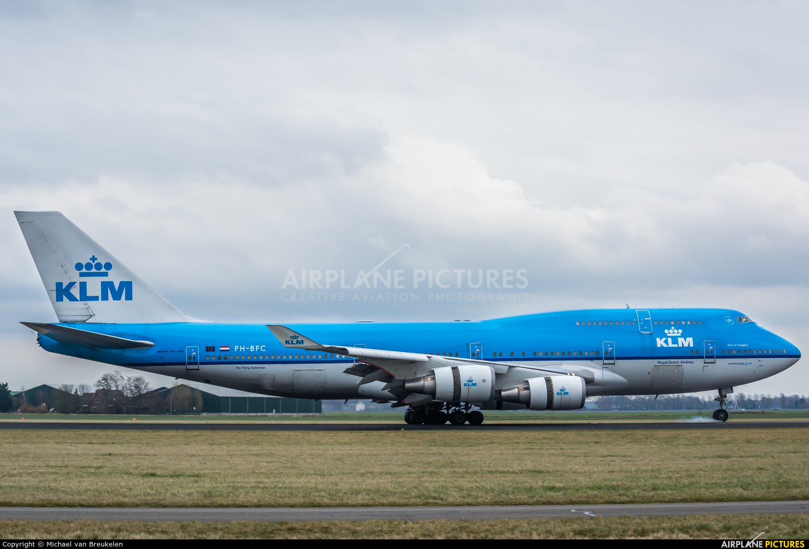 KLM PH-BFC aircraft at Amsterdam - Schiphol