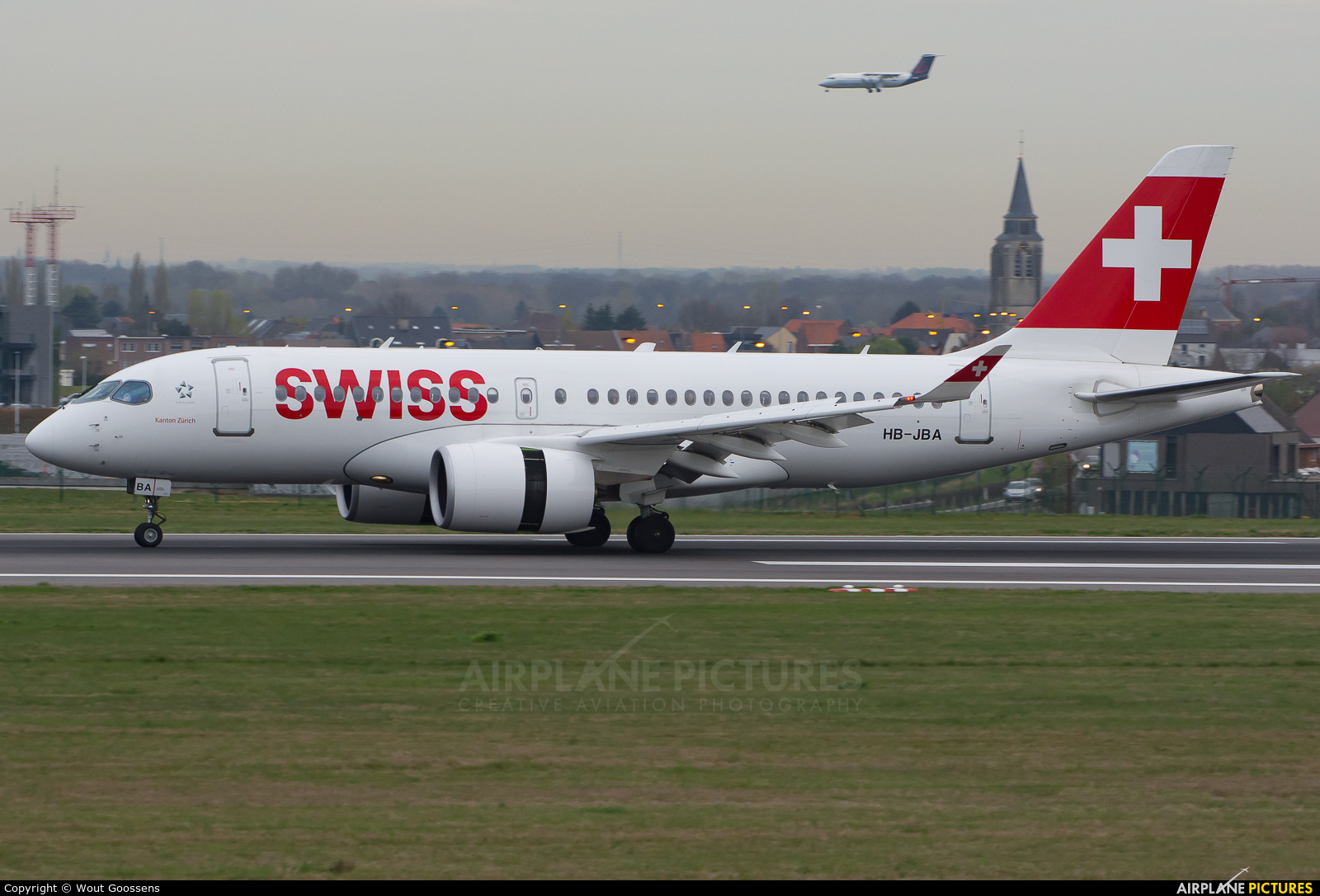 Swiss HB-JBA aircraft at Brussels - Zaventem