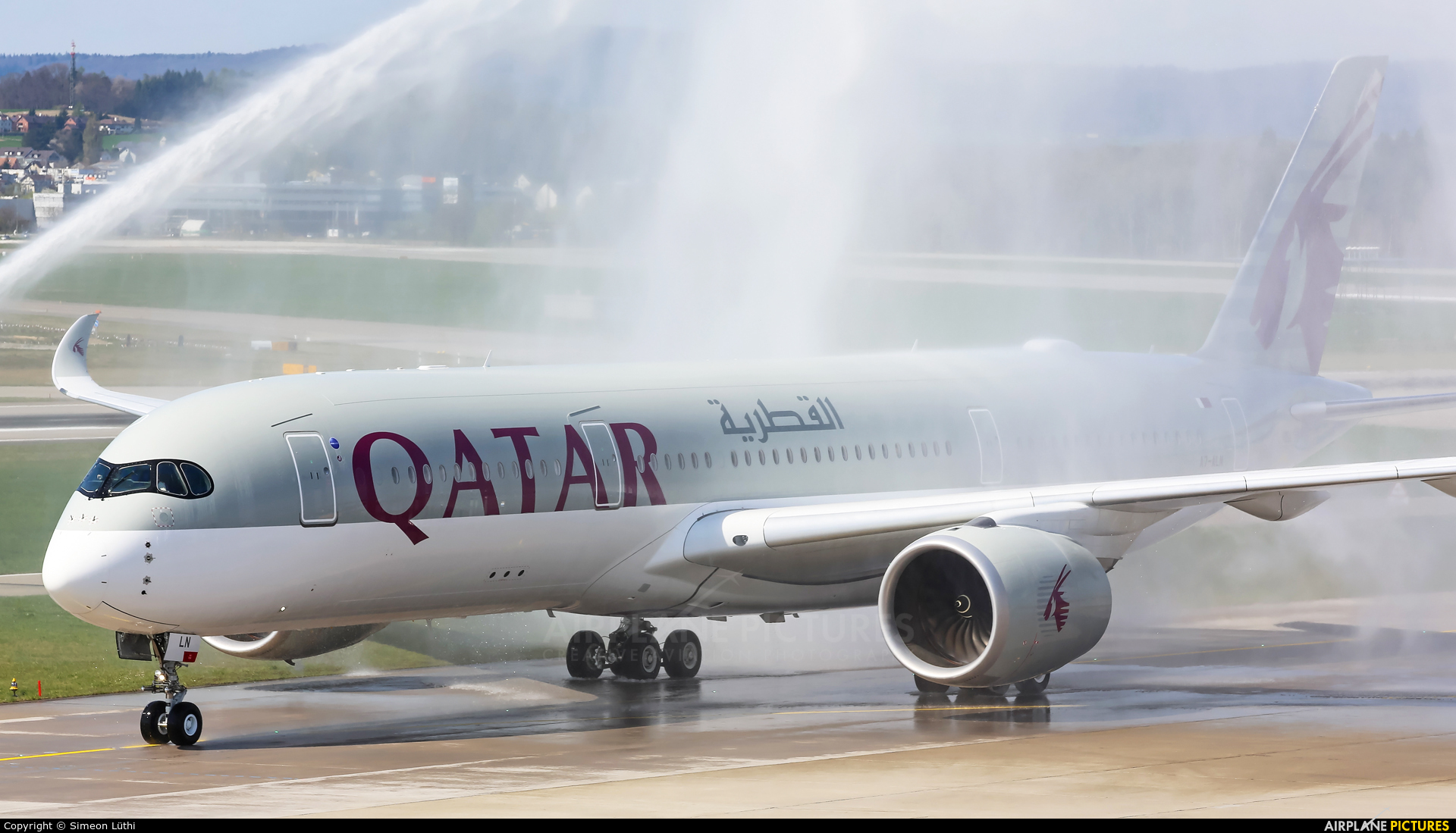 Qatar Airways A7-ALN aircraft at Zurich