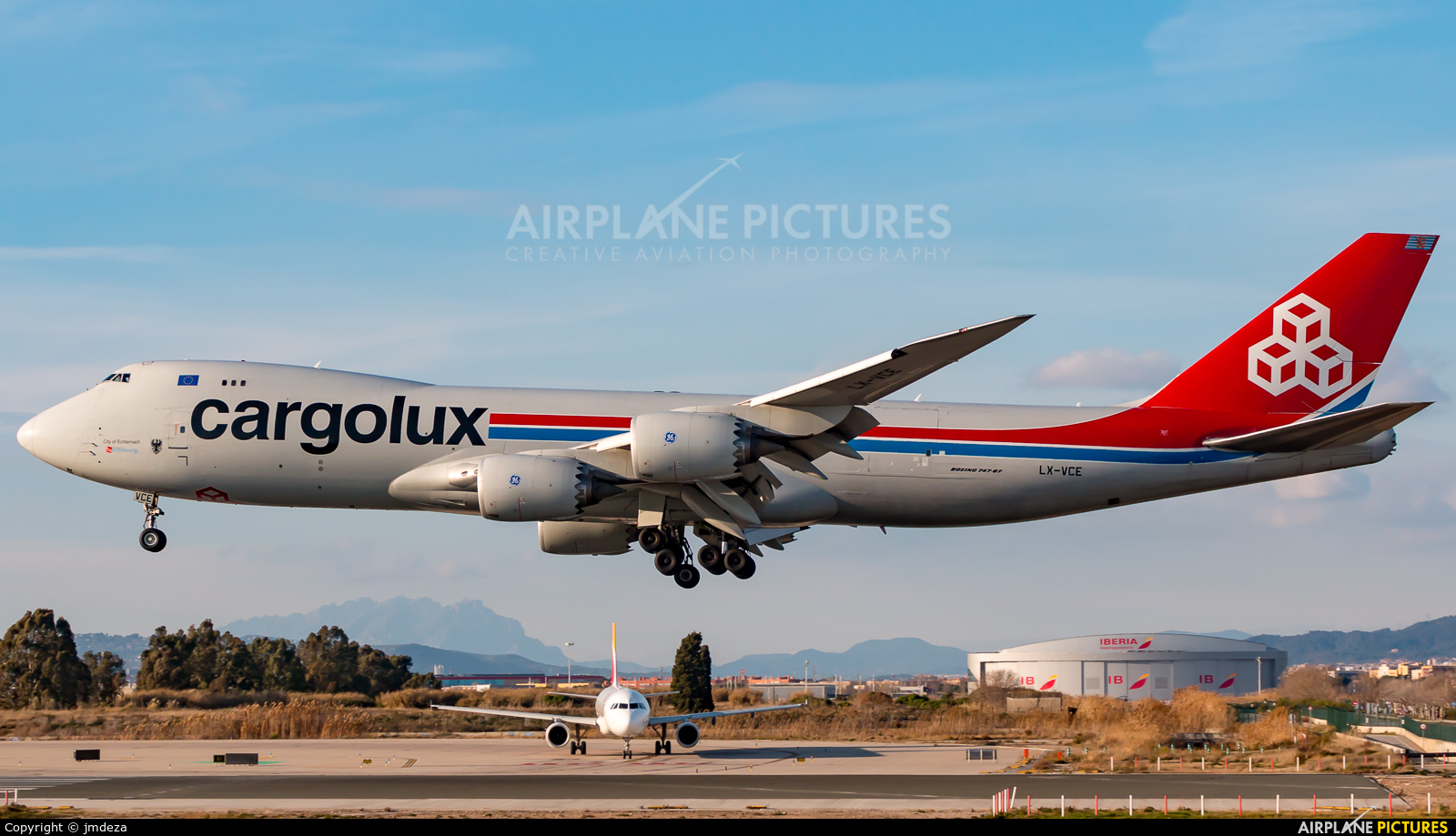 Cargolux LX-VCE aircraft at Barcelona - El Prat