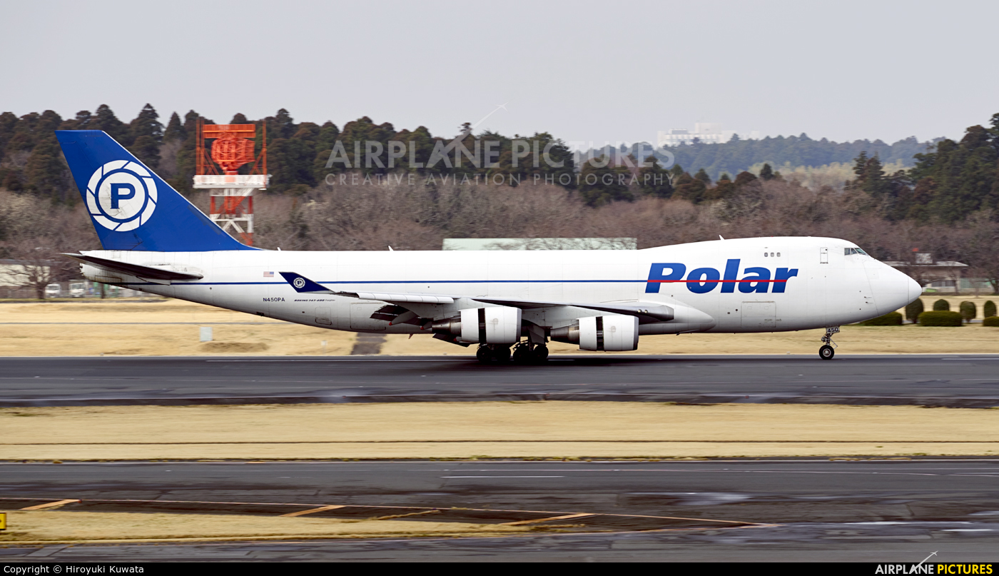 Polar Air Cargo N450PA aircraft at Tokyo - Narita Intl