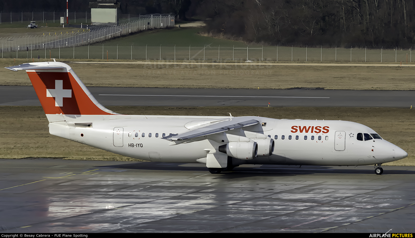 Swiss HB-IYQ aircraft at Geneva Intl
