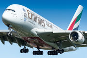 A6-EOO - Emirates Airlines Airbus A380 aircraft