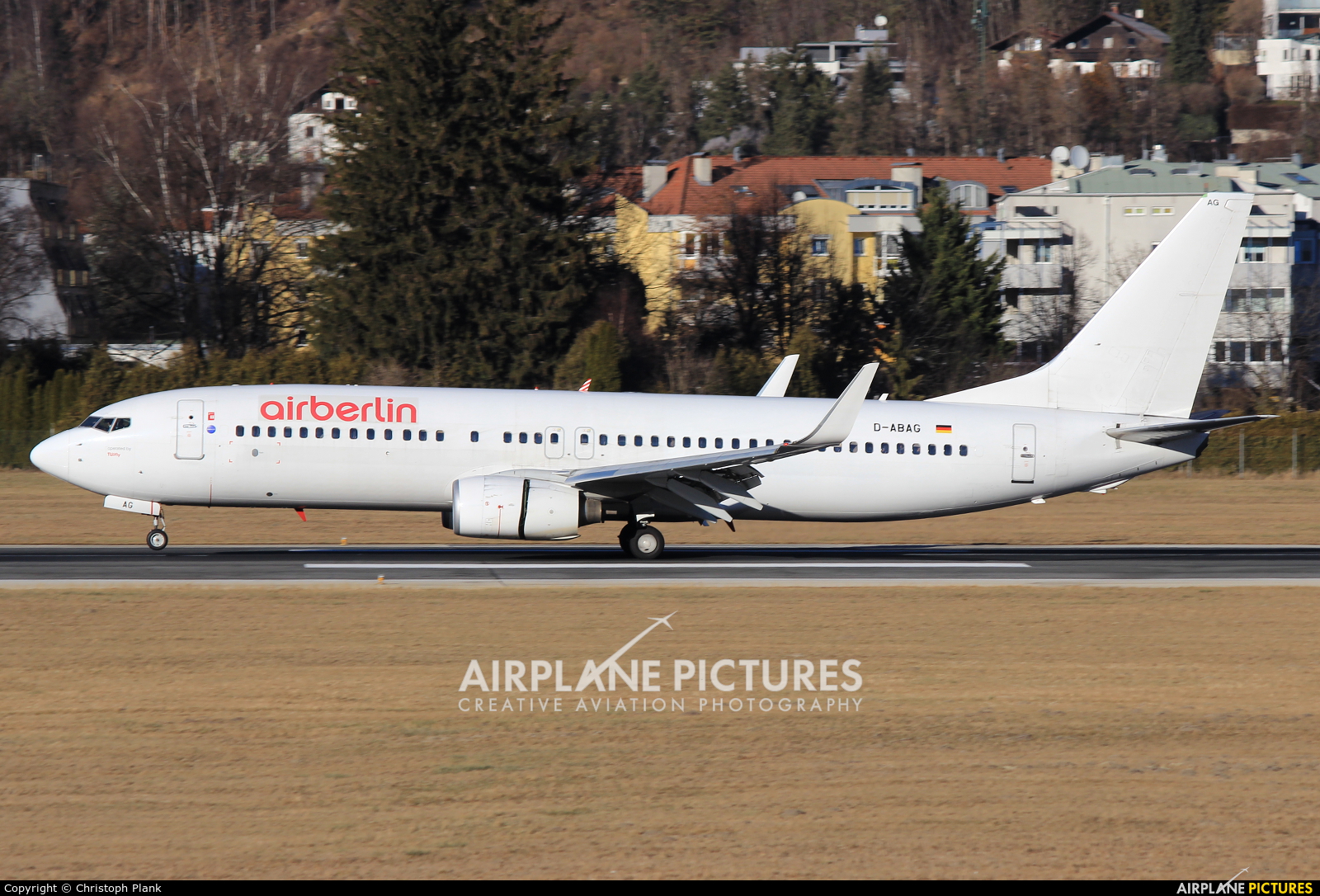 Air Berlin D-ABAG aircraft at Innsbruck