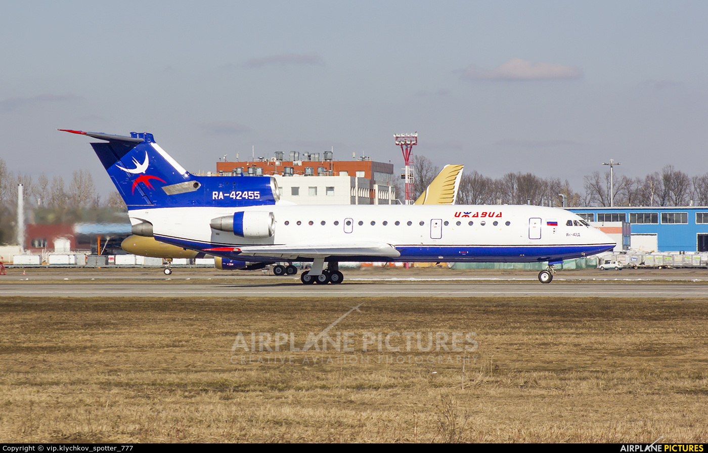 Izhavia RA-42455 aircraft at Moscow - Domodedovo