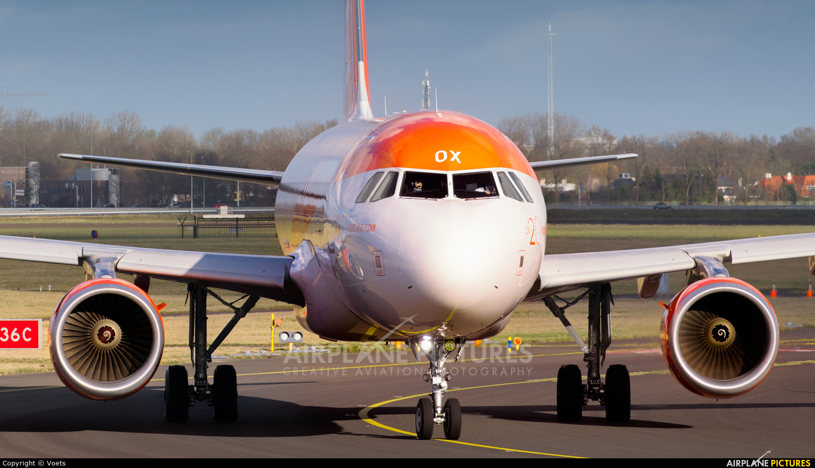 easyJet G-EZOX aircraft at Amsterdam - Schiphol