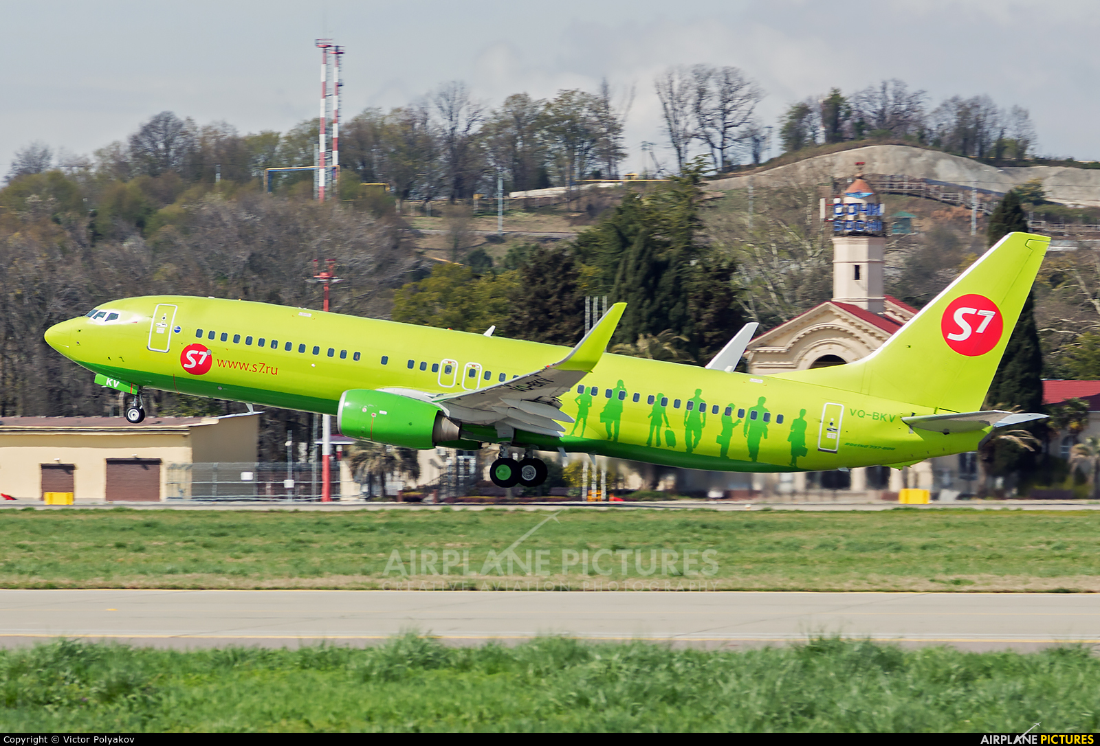 S7 Airlines VQ-BKW aircraft at Sochi Intl