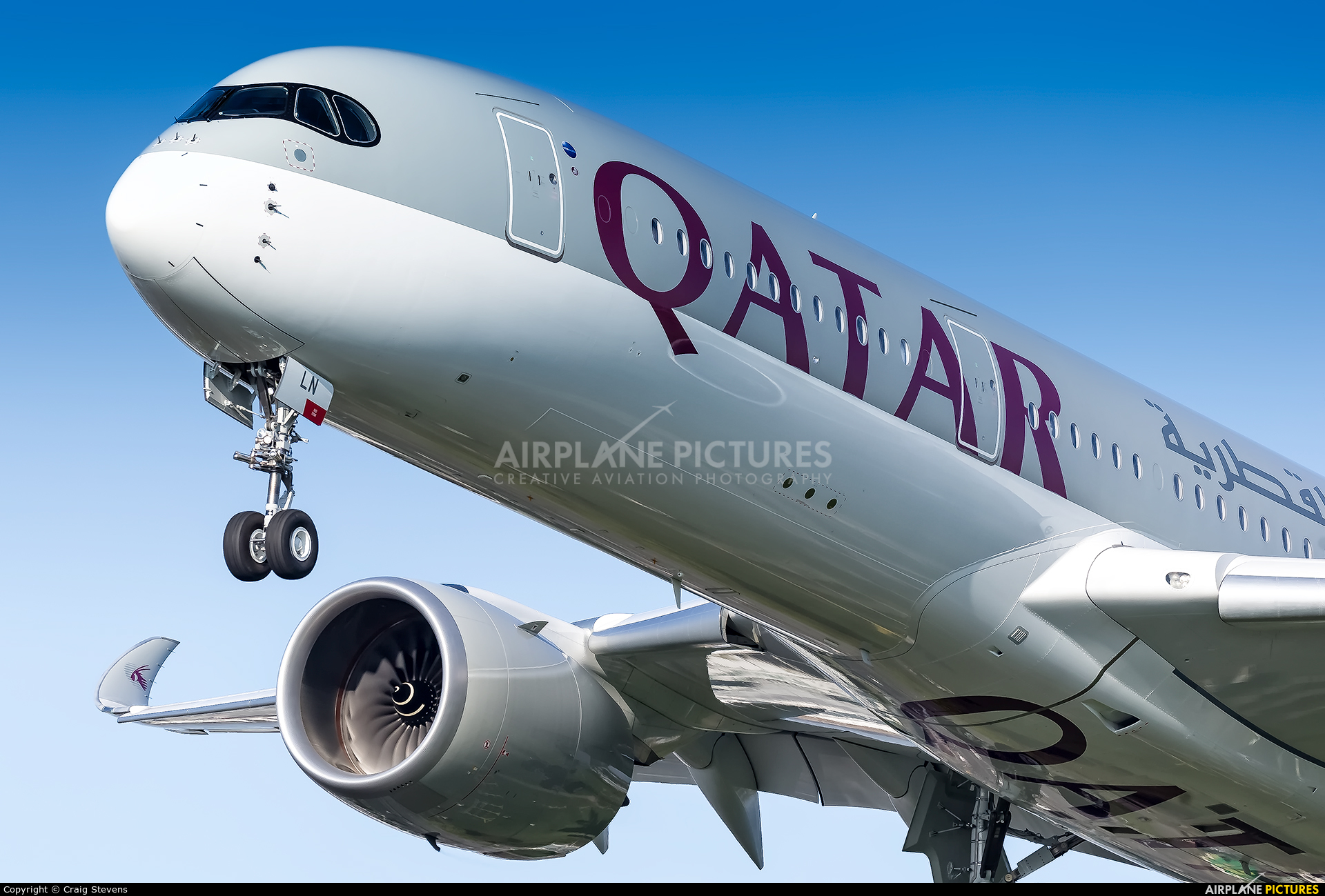 Qatar Airways A7-ALN aircraft at London - Heathrow