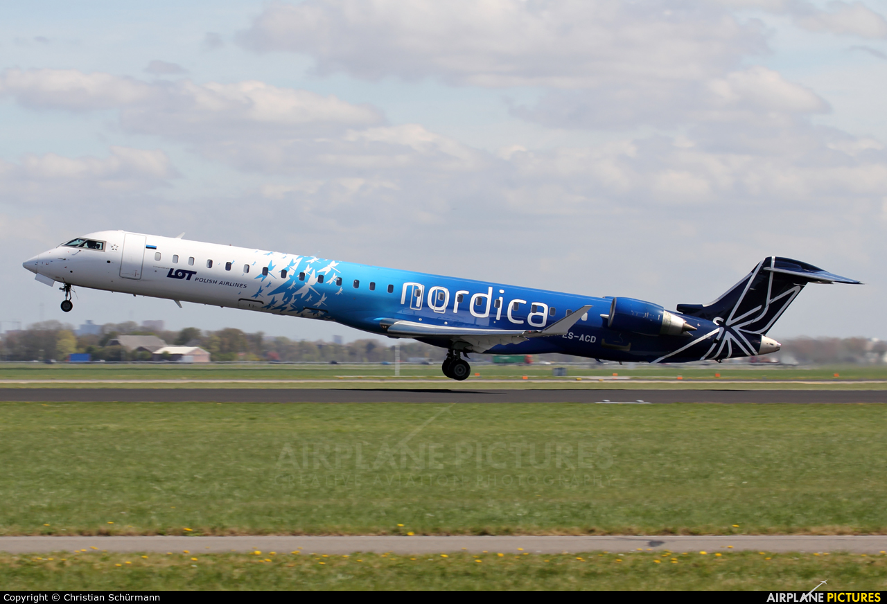 Nordica ES-ACD aircraft at Amsterdam - Schiphol
