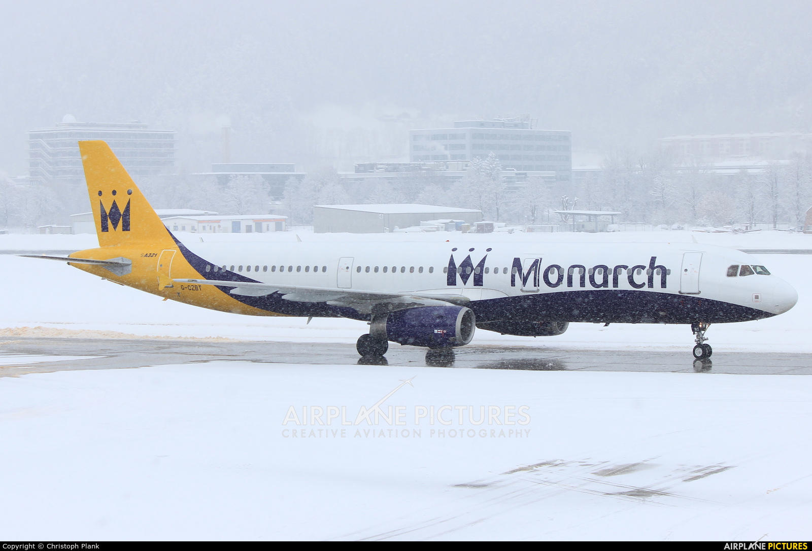 Monarch Airlines G-OZBT aircraft at Innsbruck