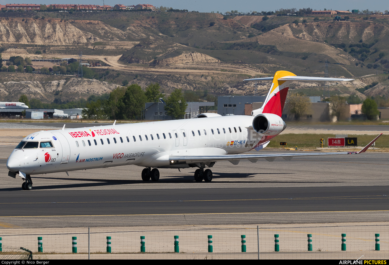 Iberia EC-MLN aircraft at Madrid - Barajas