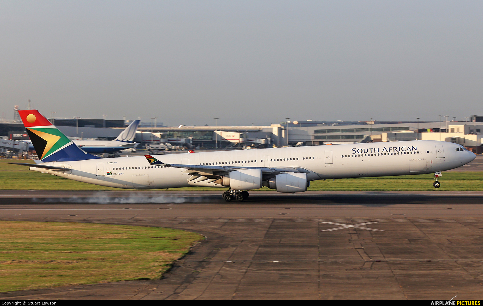 South African Airways ZS-SNA aircraft at London - Heathrow
