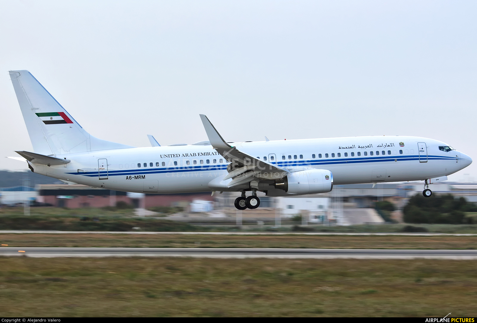 United Arab Emirates - Government A6-MRM aircraft at Valencia
