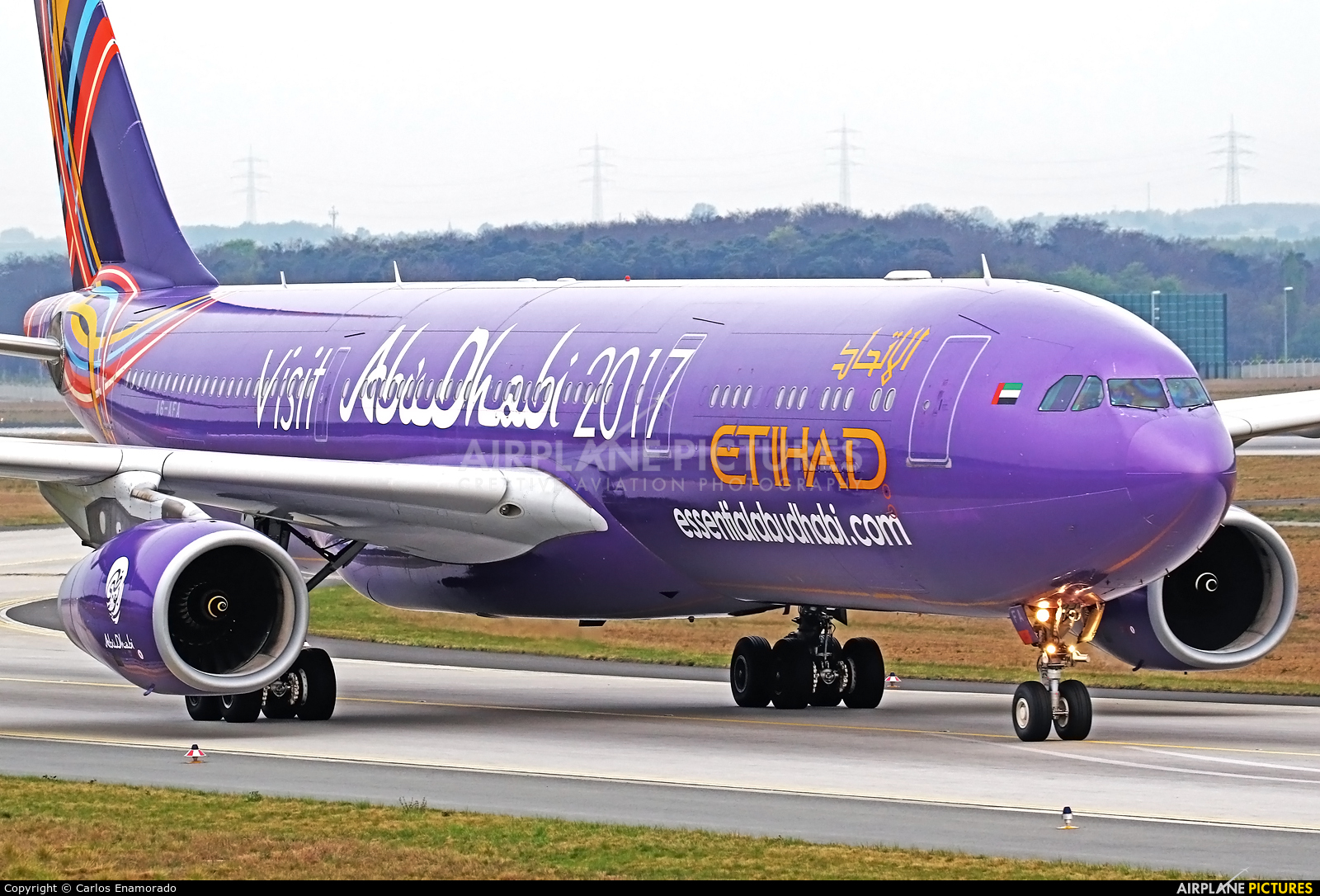 Etihad Airways A6-AFA aircraft at Frankfurt