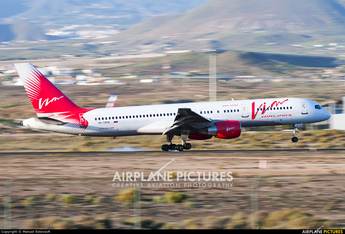 Vim Airlines RA-73016 aircraft at Tenerife Sur - Reina Sofia