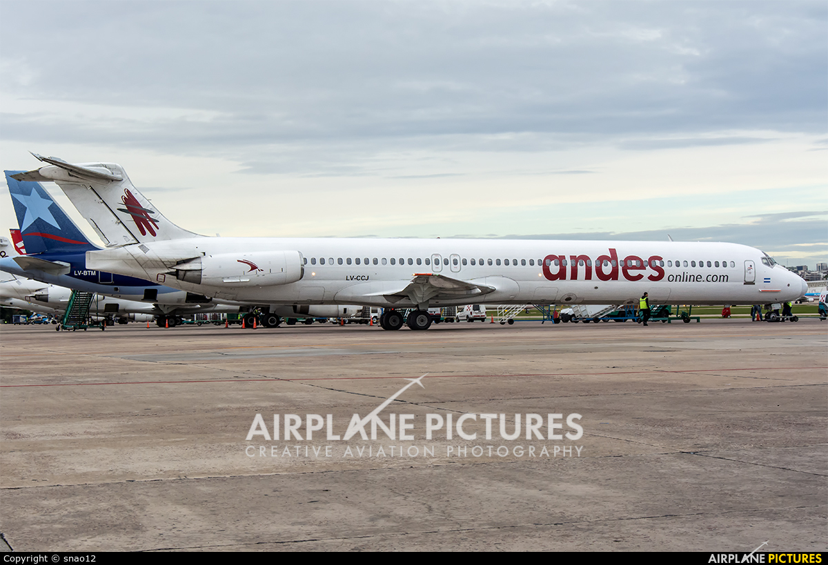 Andes Lineas Aereas  LV-CCJ aircraft at Buenos Aires - Jorge Newbery