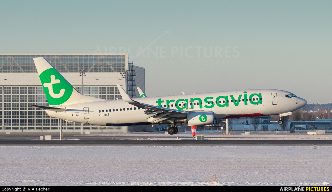 Transavia PH-HXE aircraft at Munich