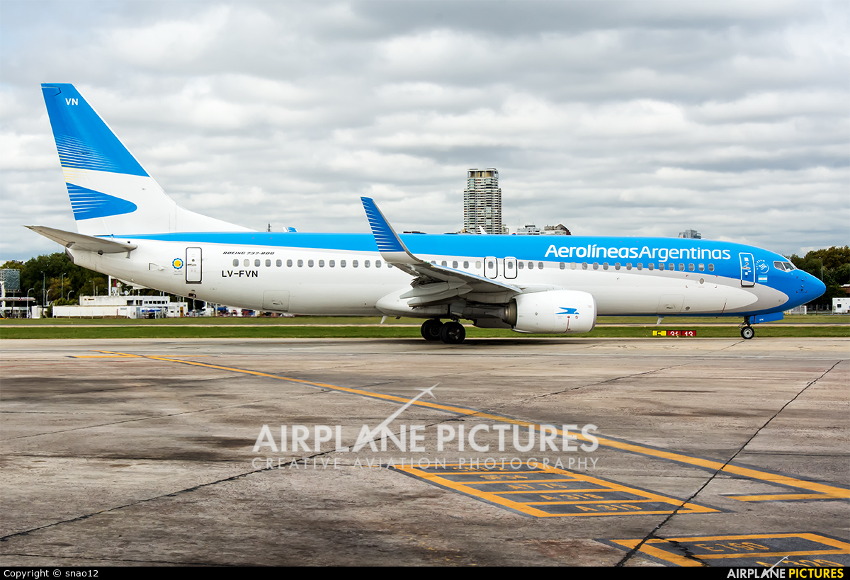 Aerolineas Argentinas LV-FVN aircraft at Buenos Aires - Jorge Newbery