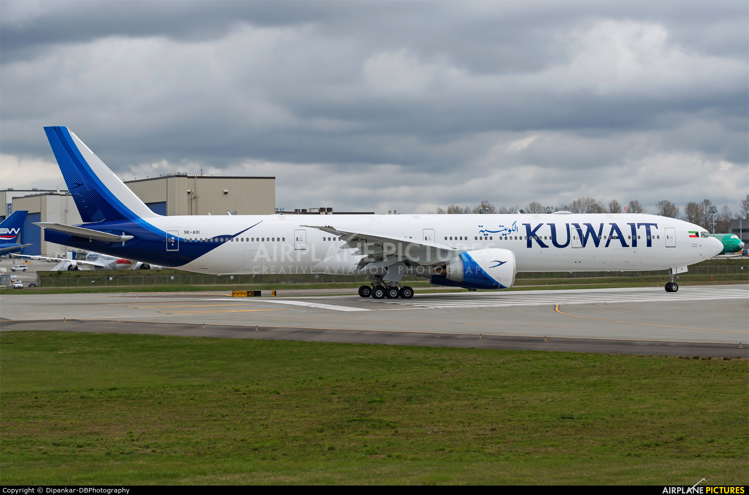 Kuwait Airways 9K-AOI aircraft at Everett - Snohomish County / Paine Field