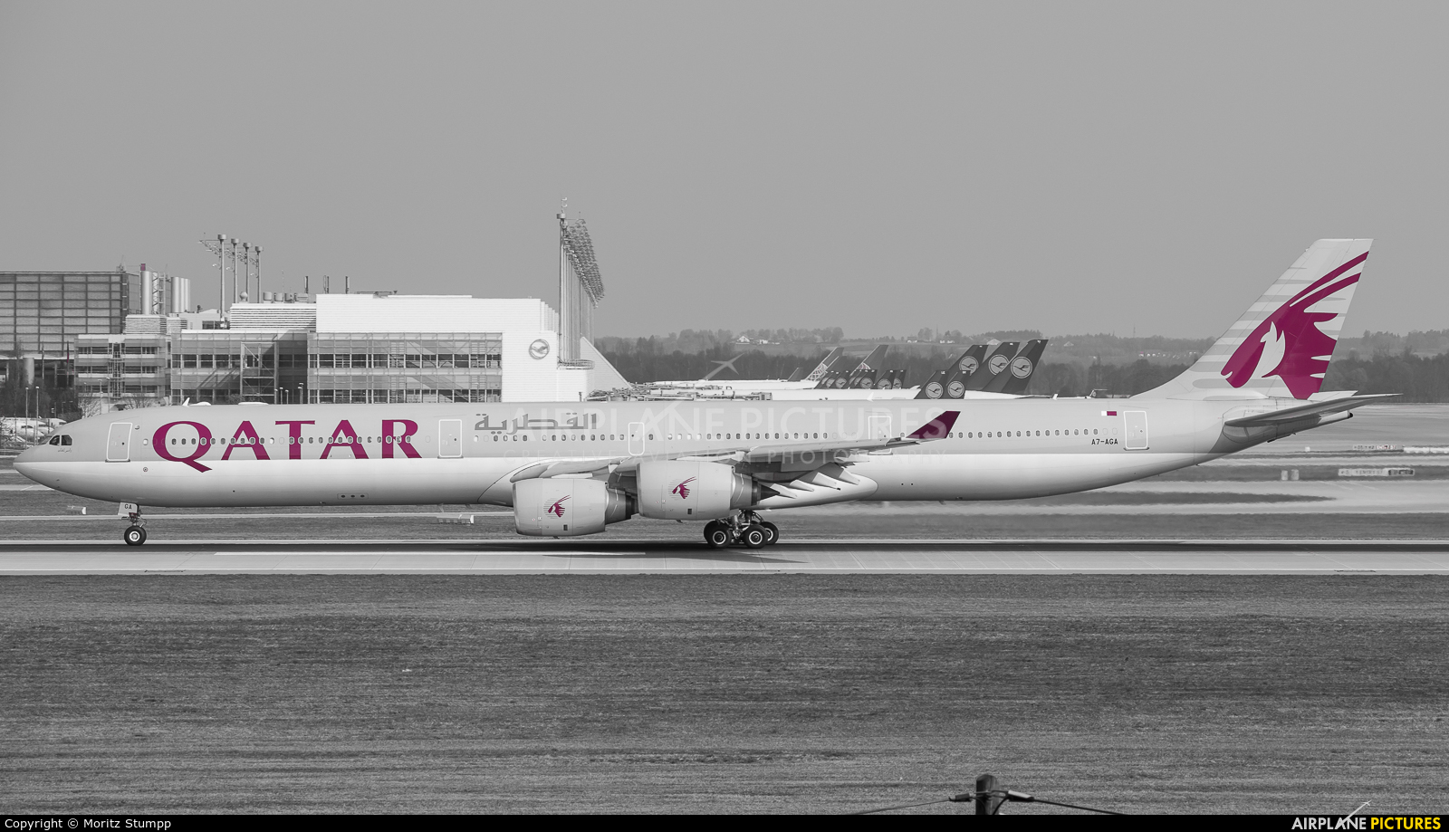 Qatar Airways A7-AGA aircraft at Munich