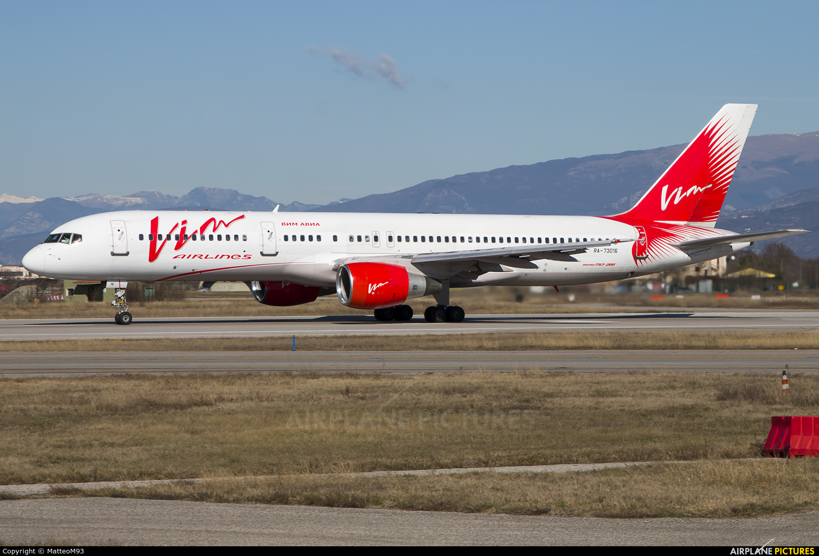Vim Airlines RA-73016 aircraft at Verona - Villafranca
