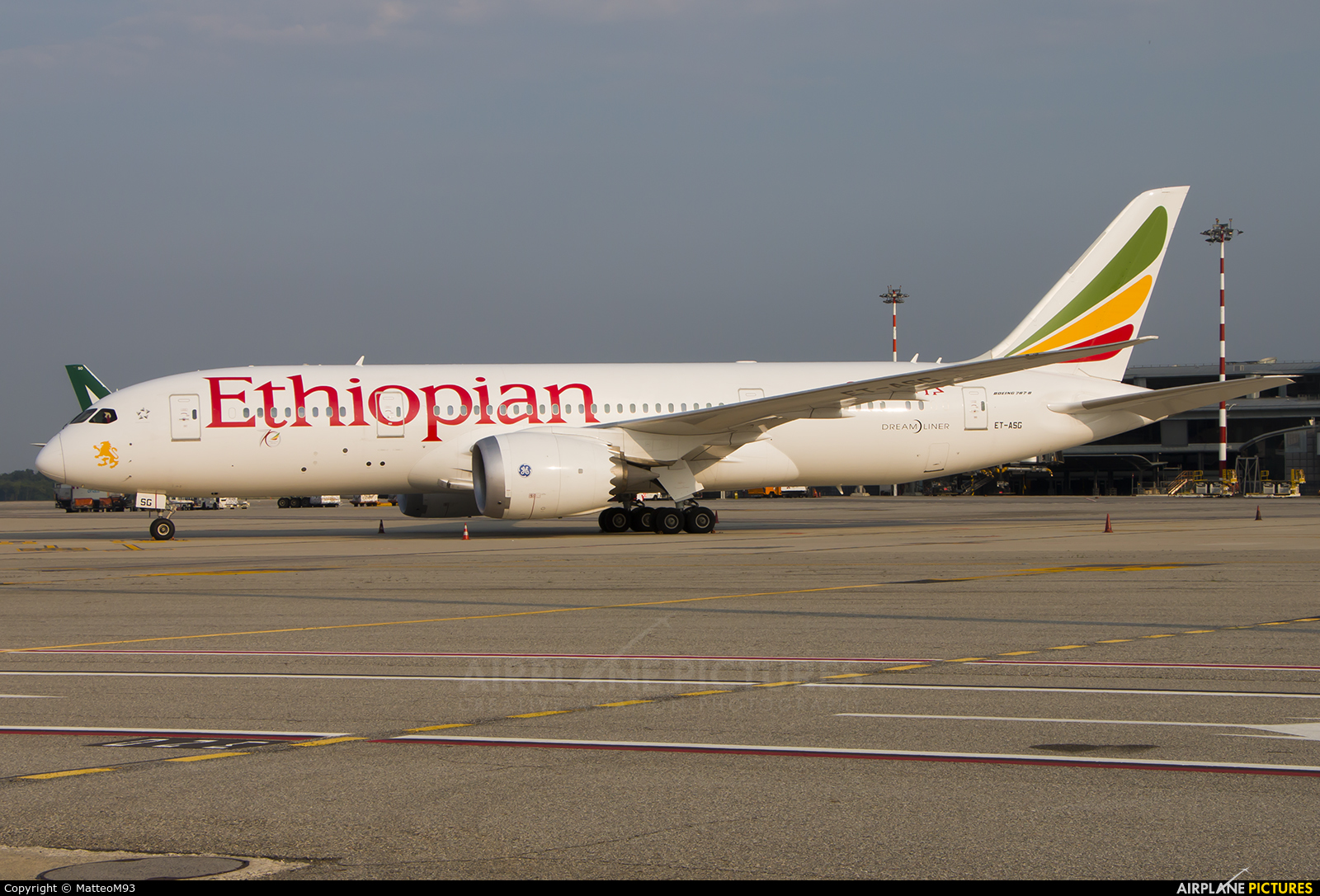 Ethiopian Airlines ET-ASG aircraft at Milan - Malpensa