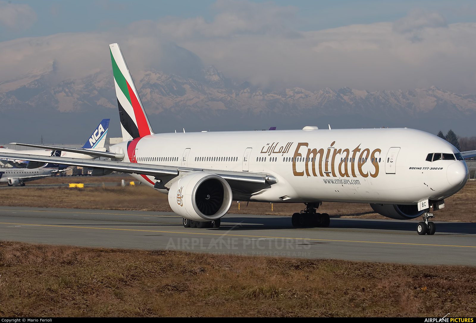 Emirates Airlines A6-EBC aircraft at Milan - Malpensa