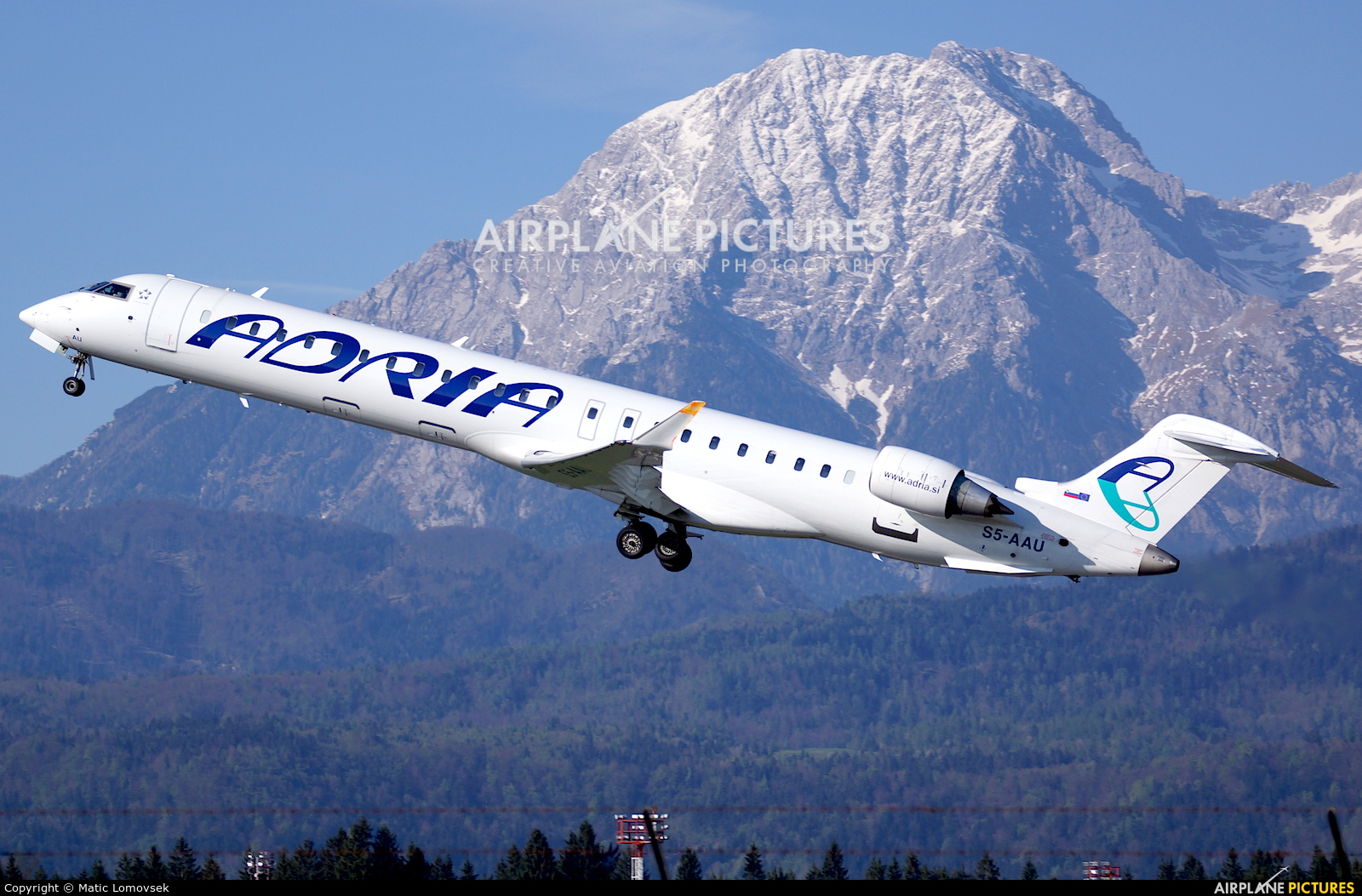 Adria Airways S5-AAU aircraft at Ljubljana - Brnik