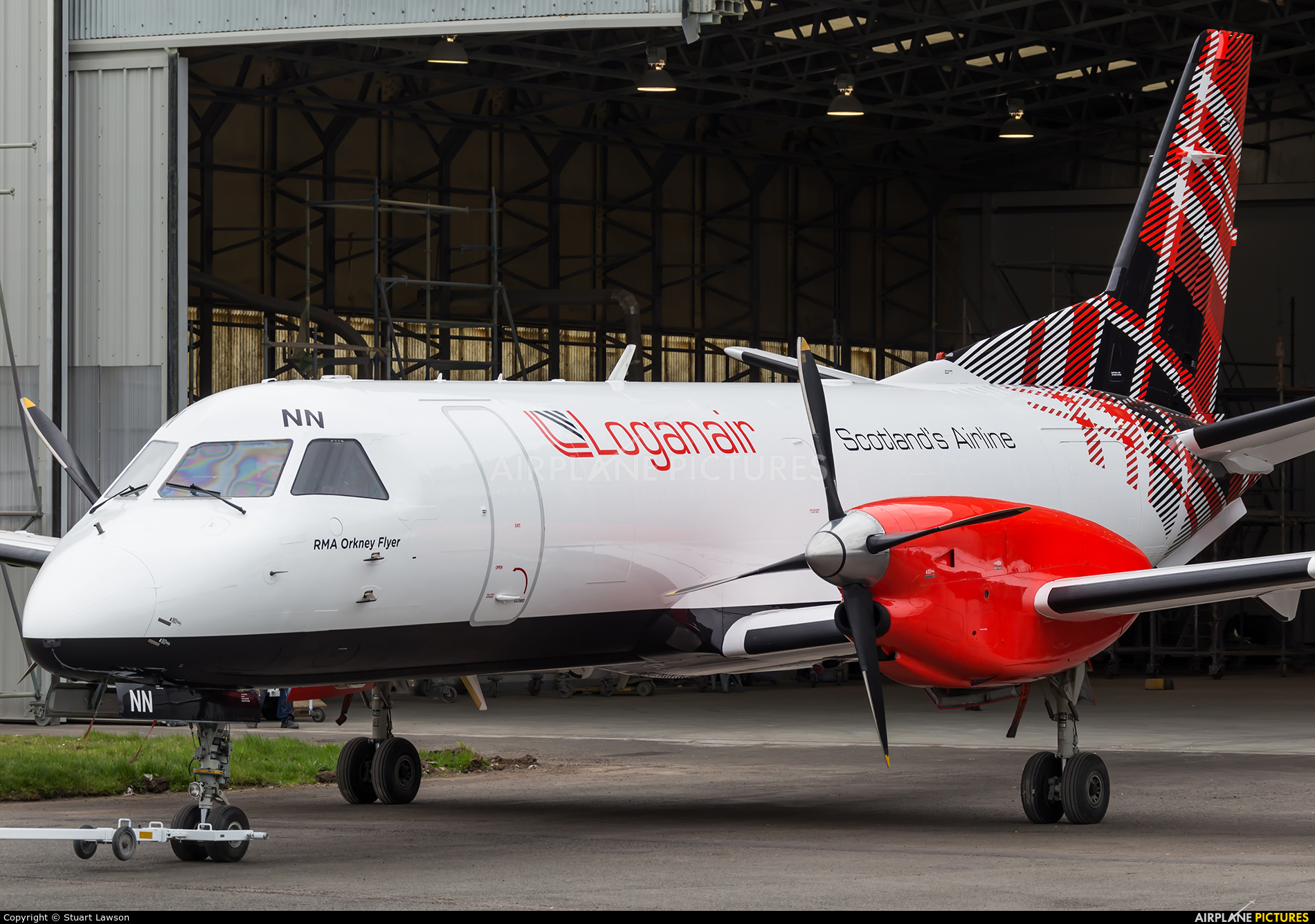Loganair G-LGNN aircraft at East Midlands