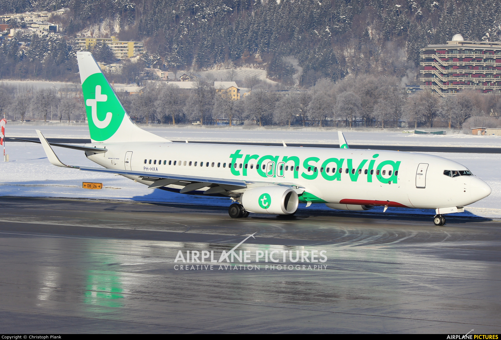 Transavia PH-HXA aircraft at Innsbruck