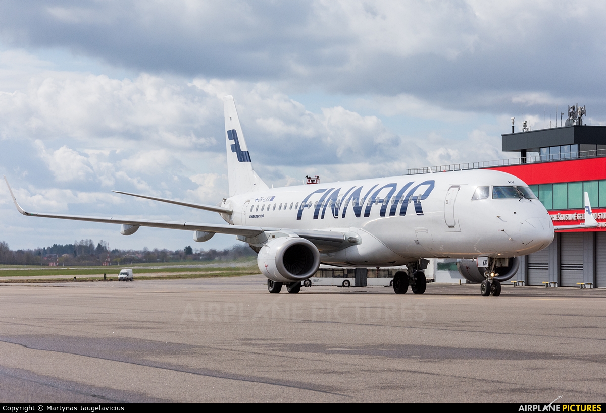 Finnair OH-LKK aircraft at Vilnius Intl
