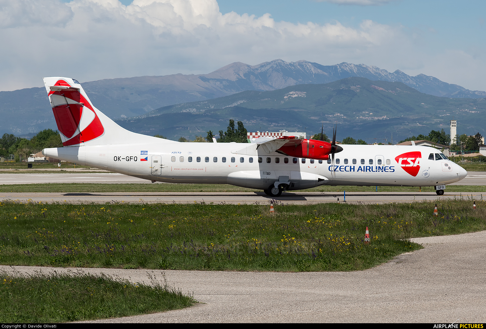 CSA - Czech Airlines OK-GFQ aircraft at Verona - Villafranca