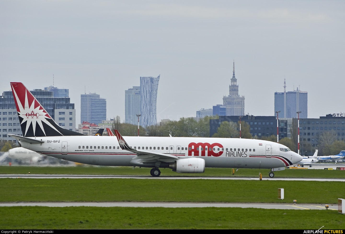 AMC Airlines SU-BPZ aircraft at Warsaw - Frederic Chopin