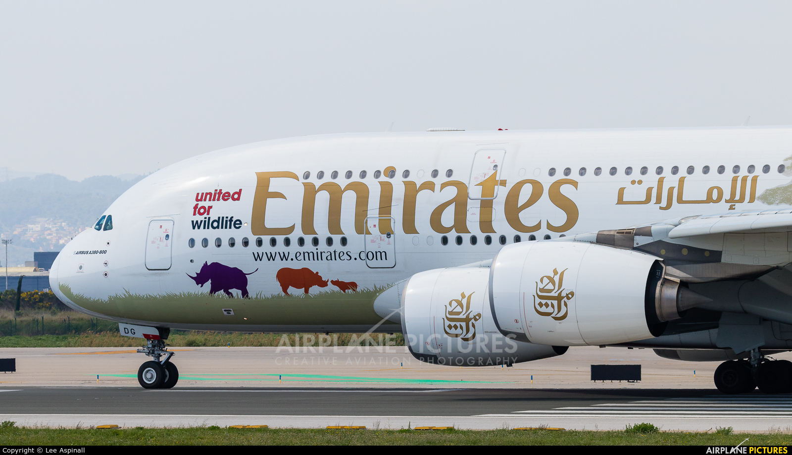 Emirates Airlines A6-EDG aircraft at Barcelona - El Prat