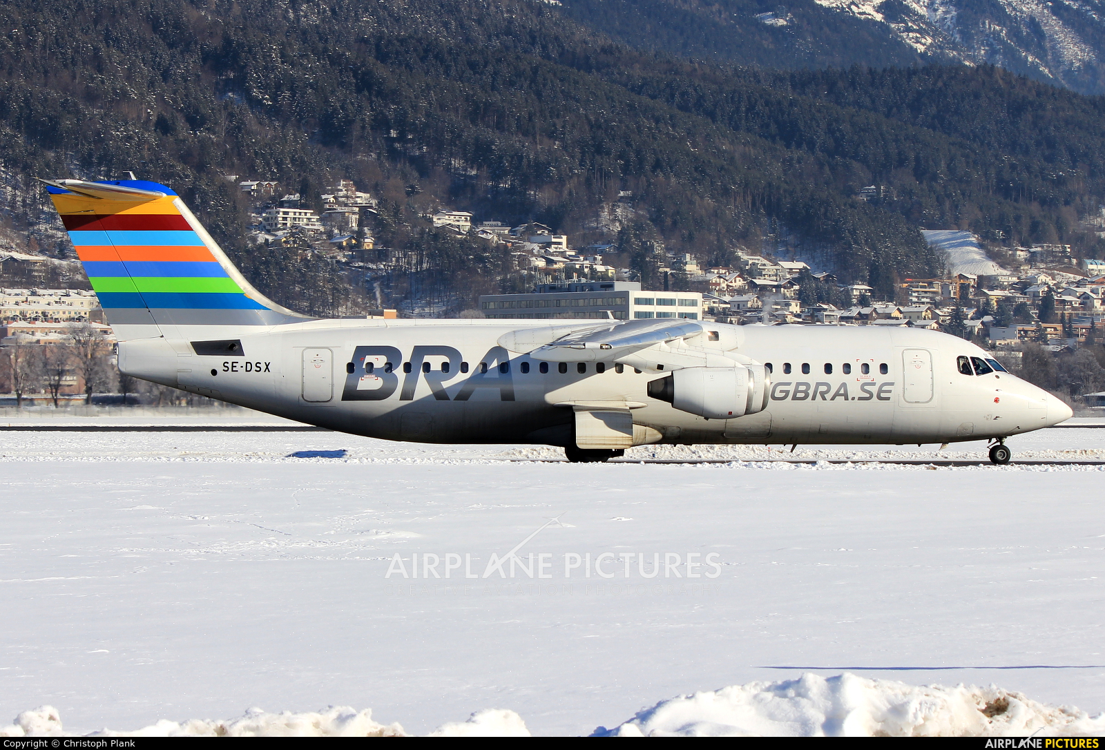 BRA (Sweden) SE-DSX aircraft at Innsbruck